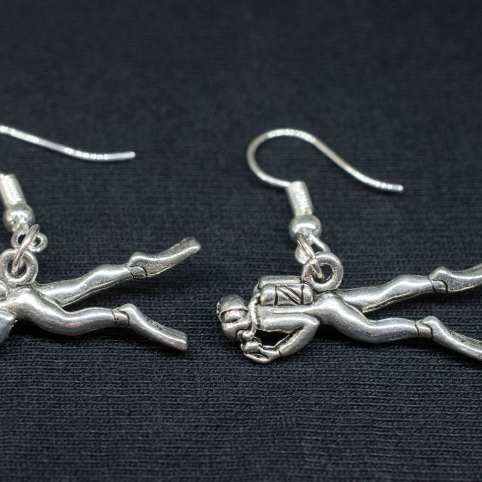 Scuba Diver Earrings